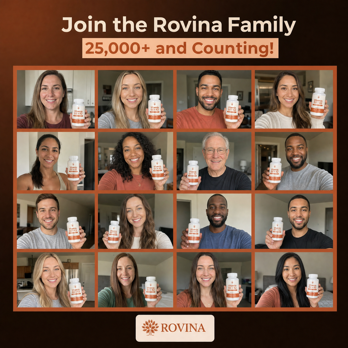 Rovina Vitamin D3 + K2  FREE